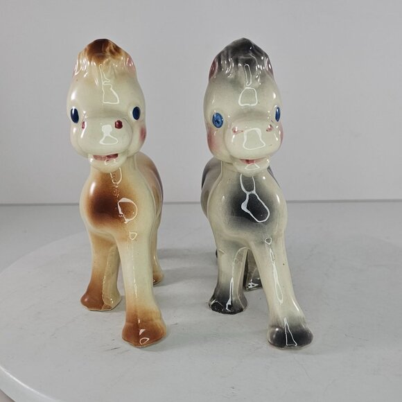 Ceramic Horse Rempel Enterprises Diamond Pottery Frisky Vintage Pony Pair - Picture 4 of 10